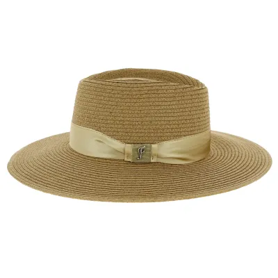 Wide Brim Janeiro Traveller Paper Straw Beige - Fléchet Reference: 8236 | Chapellerie Traclet