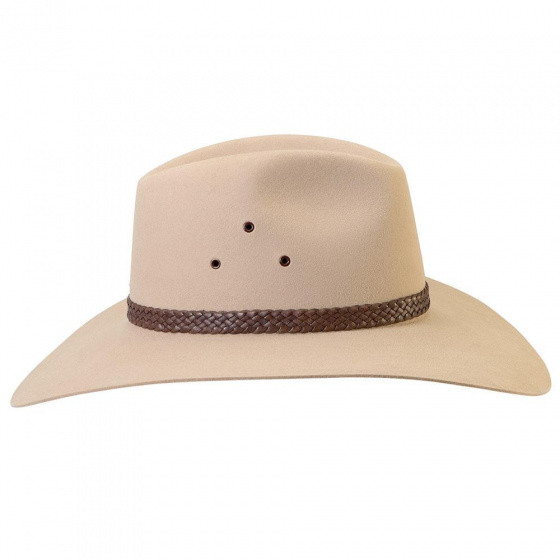 Akubra Riverina Fur Felt Hat Sand