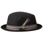 Stetson Oneida Black Wool Felt Trilby Hat