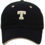 Black Cotton Baseball Strapback T Cap - Kbthos