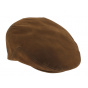 Flat Caramel Leather Cap