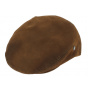 Flat Caramel Leather Cap