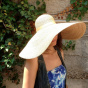 The Bomba Hat - Wide-brimmed couture sunhat
