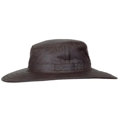 Brown Pompana waxed cotton bucket hat - Stetson Reference: 8273 | Traclet Hat Shop