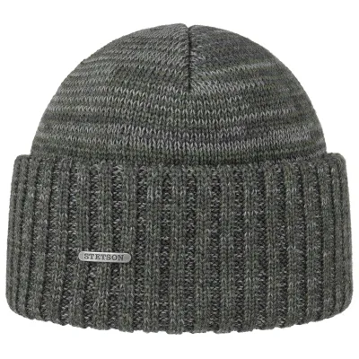 Wisconsin Wool Beanie Olive - Stetson Reference: 7066 | Traclet Hat Shop