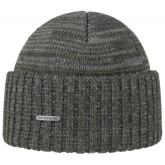 Wisconsin Cuffed Beanie Wool Olive - Stetson