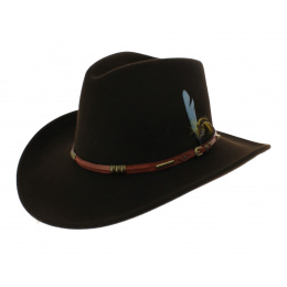Chapeau Western Vitafelt BUFFALO Marron Stetson