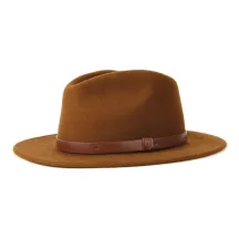Chapeau Fedora Messer Feutre Laine Cognac - Brixton Reference : 4944 | Chapellerie Traclet