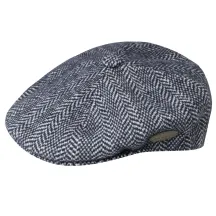Wool Herringbone Cap Beret - Kangol-black Reference: 8297 | Traclet Hat Shop