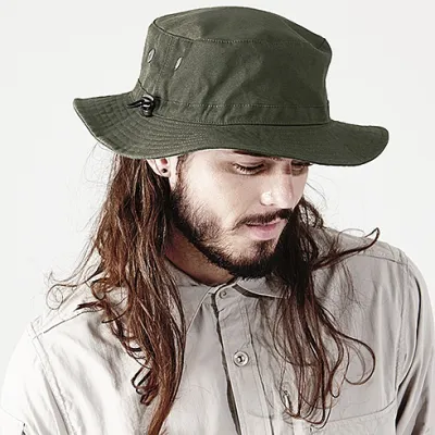 Faded Green Cotton Malindi Bucket Hat - Broner Hats Reference: 4901 | Chapellerie Traclet