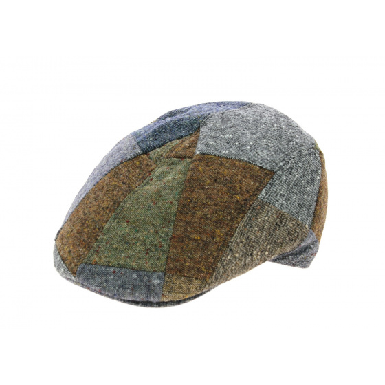 Orleans winter patchwork flat cap