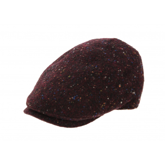 Burgundy Heathered Chartres Cap - Traclet