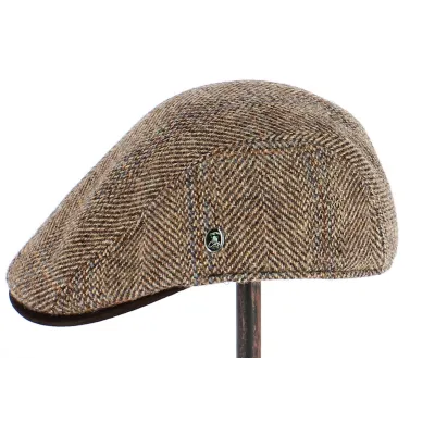 Casquette Plate en Harris Tweed Fingal - City Sport Reference : 7848 | Chapellerie Traclet