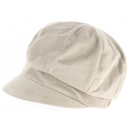 Beige Liseron Newsboy Cap - TRACLET