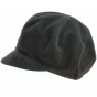 Black Bindweed Newsboy Cap - TRACLET
