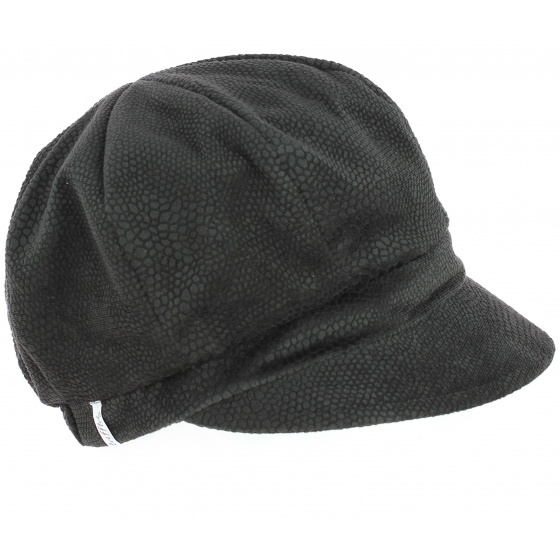 Black Bindweed Newsboy Cap - TRACLET