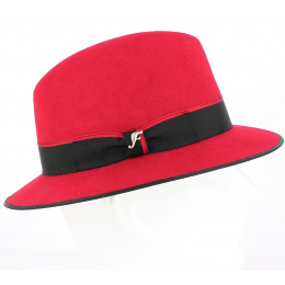 Red Wool Felt Eylem Hat - Fléchet