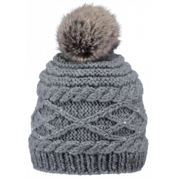 Claire Grey Pom Pom Beanie - Barts