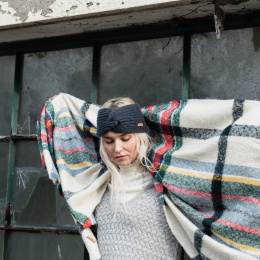 Bandeau chaud en laine pour femme gris - Hiver – Bandeau Tendance