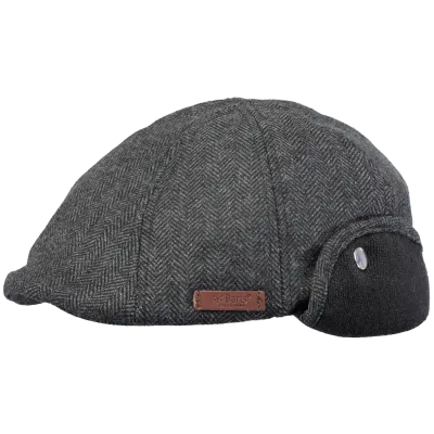 Casquette Tobyas Cache-Oreilles Grise - Barts Reference : 7380 | Chapellerie Traclet