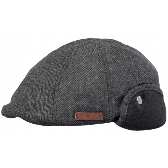 Tobyas Grey Ear Flap Cap - Barts