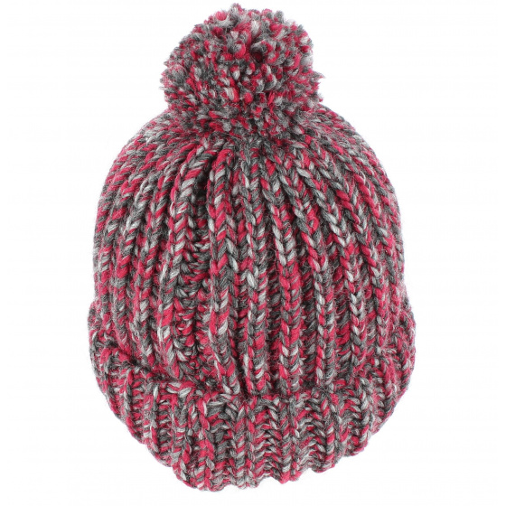 Agrume Burgundy Pompom Beanie