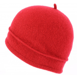 Beret- Bonnet City Laine Rouge- TRACLET