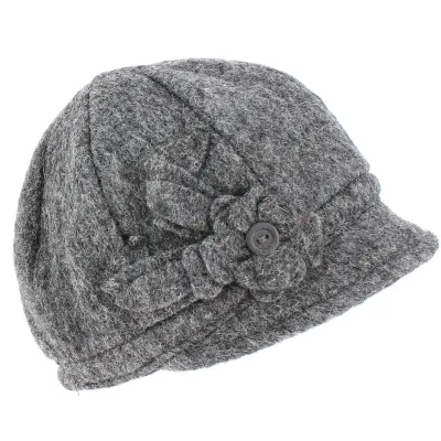 Casquette Neima Grise Laine Bouillie -Traclet Reference : 7839 | Chapellerie Traclet