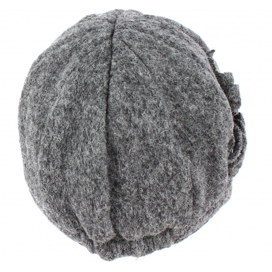 Grey Boiled Wool Neima Cap - Traclet