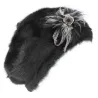 Béret Angora Charme Noir - TRACLET Reference : 4246 | Chapellerie Traclet