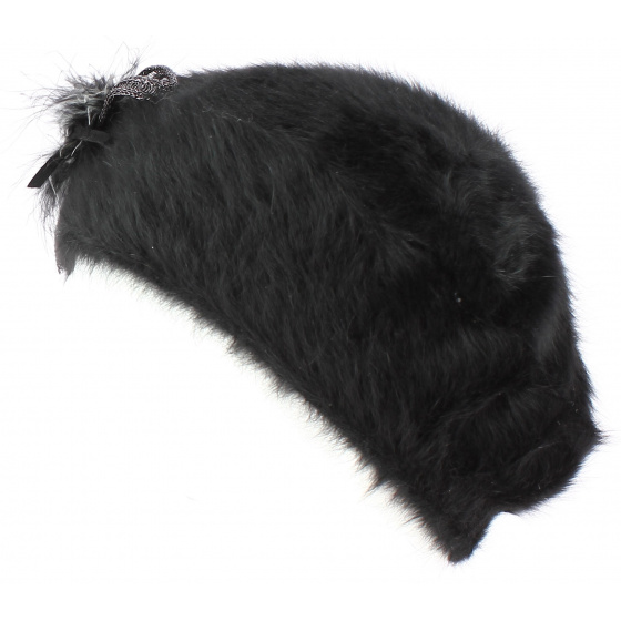 Béret Angora Charme Noir - TRACLET