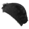 Béret Angora Charme Noir - TRACLET Reference : 4246 | Chapellerie Traclet