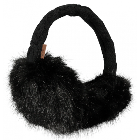 Black Faux Fur Earmuffs - Barts