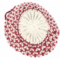Burgundy/Beige Rosa Beret / Beanie - Traclet