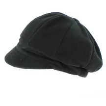Fleece newsboy cap - black Reference: 4245 | Traclet Hatmakers
