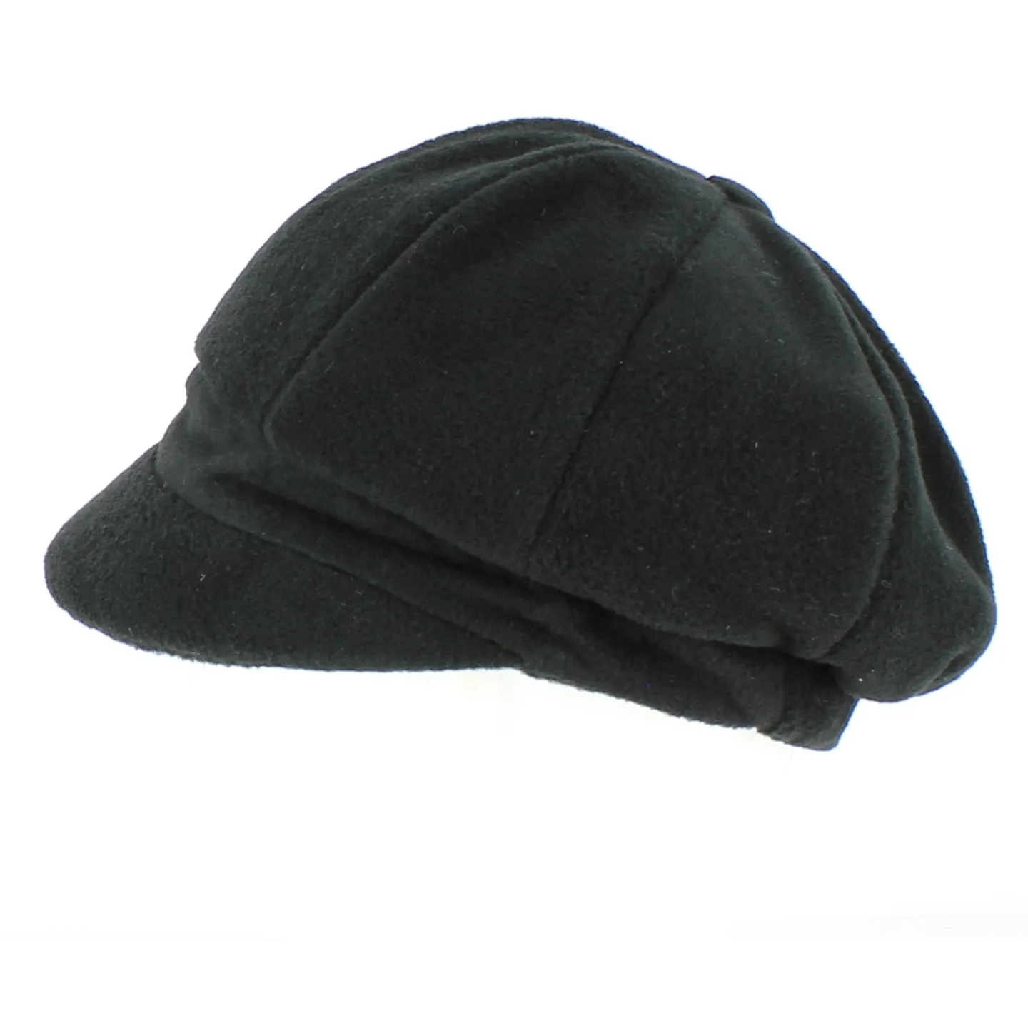 Fleece newsboy cap - black Reference: 4245 | Traclet Hatmakers