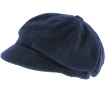 Navy Fleece Newsboy Cap Abby - TRACLET Reference: 204 | Traclet Hat Shop