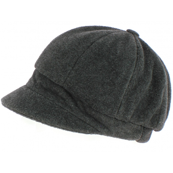 Newsboy Cap Abby Fleece Anthracite - TRACLET
