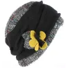 Toque Ethel Laine Noir/Gris- Traclet Reference : 2240 | Chapellerie Traclet