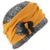 Toque Ethel Laine Jaune Moutarde - Traclet Reference : 3213 | Chapellerie Traclet