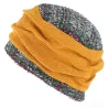 Toque Ethel Laine Jaune Moutarde - Traclet Reference : 3213 | Chapellerie Traclet