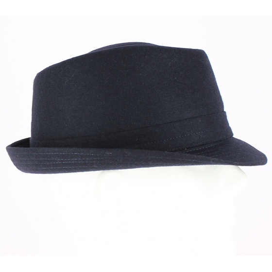 Navy Berretta Trilby Hat - Traclet