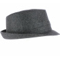 Anthracite Macadam Trilby Hat -Traclet