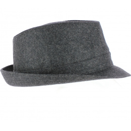 Anthracite Macadam Trilby Hat -Traclet