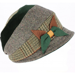 Mirna Newsboy Cap Patchwork Style - Traclet