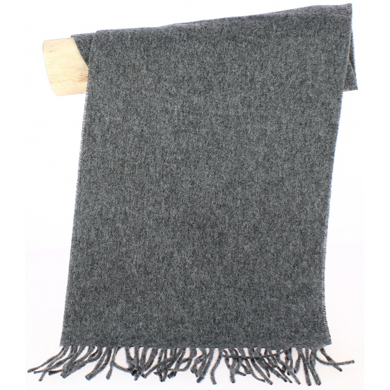 Grey Wool Scarf Made In France - Traclet