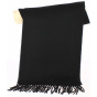 Manoe Black Virgin Wool Scarf - Traclet
