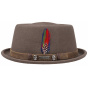 Stetson - Brown Woolfelt Lions Porkpie Hat