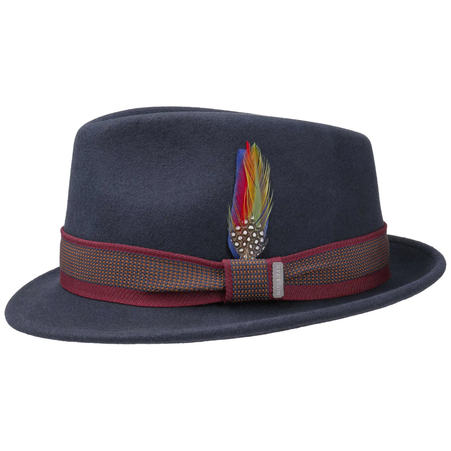 Chapeau Trilby Ruddy Feutre Laine Marine Stetson Reference : 4380 | Chapellerie Traclet