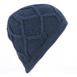 Blue knitted Marvin hat - Traclet 